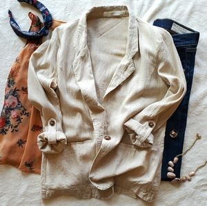 LUNA Linen Blazer